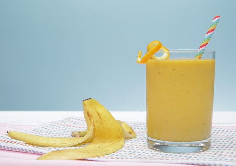 suco de casca de banana